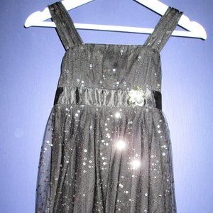 Pretty Amy Byer Black and Silver Party Dress 8